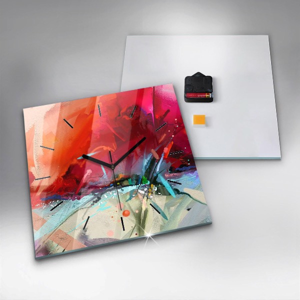 Reloj cuadrado Filas de especias