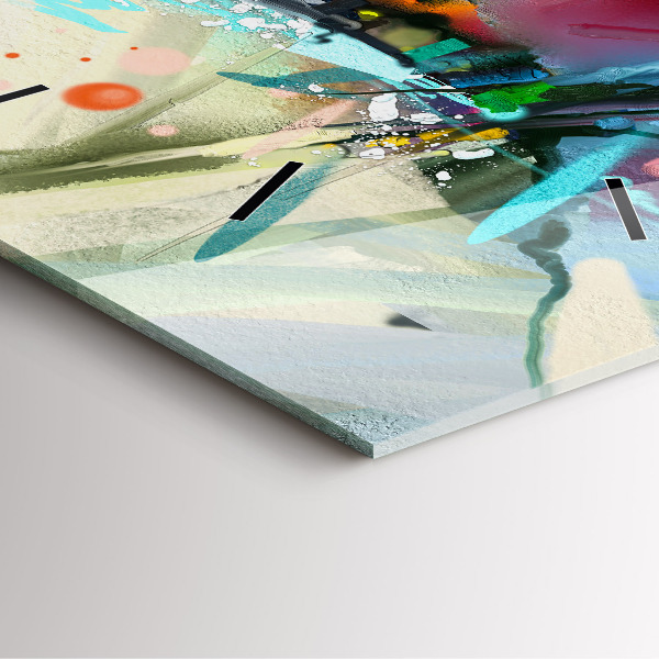 Reloj cuadrado Filas de especias