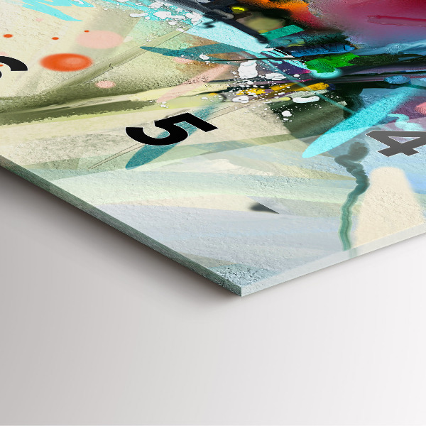 Reloj cuadrado Filas de especias