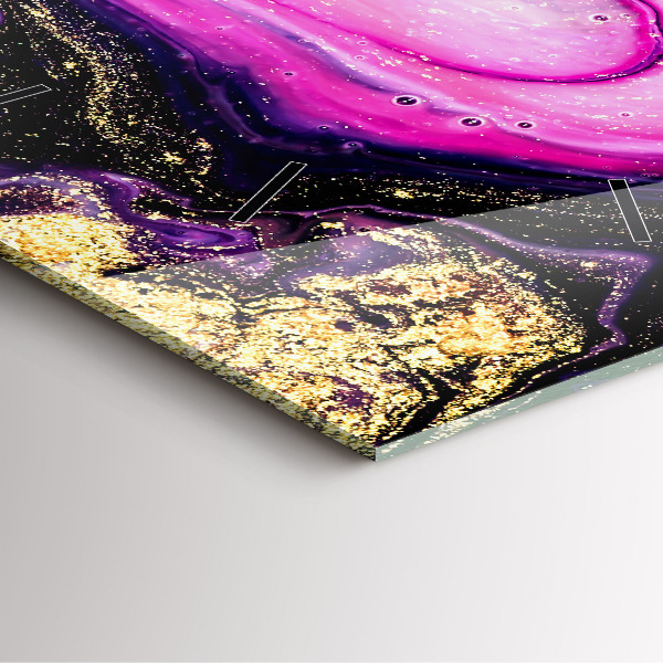 Reloj de pared cuadrado Mármol abstracto