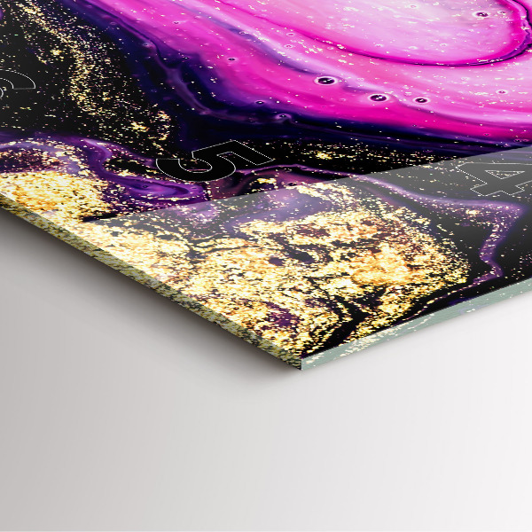 Reloj de pared cuadrado Mármol abstracto