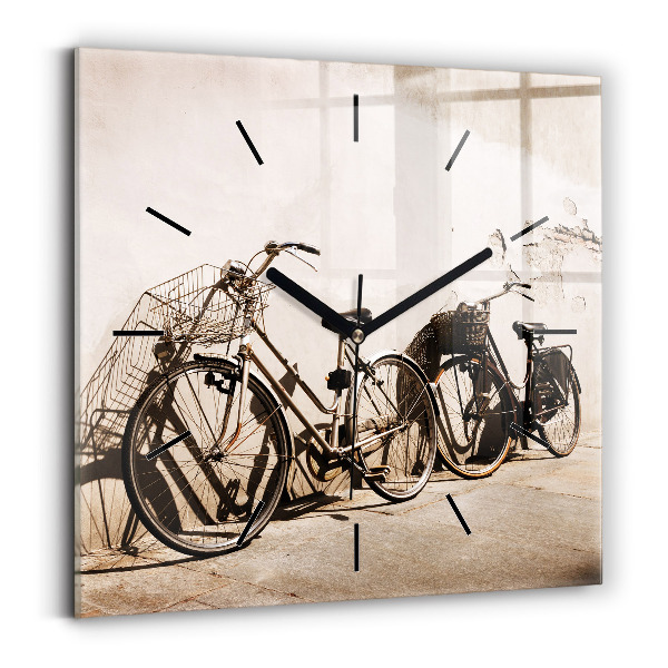 Reloj de pared cuadrado Bicicleta italiana