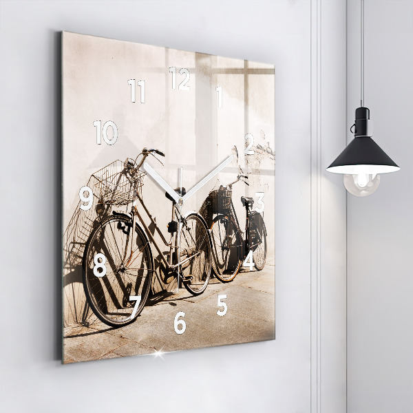 Reloj de pared cuadrado Bicicleta italiana