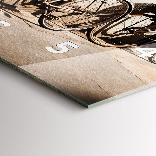 Reloj de pared cuadrado Bicicleta italiana