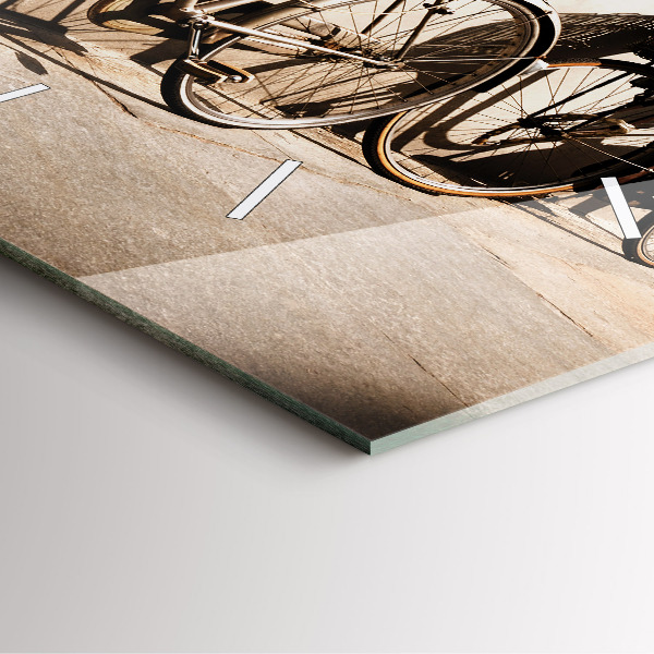 Reloj de pared cuadrado Bicicleta italiana