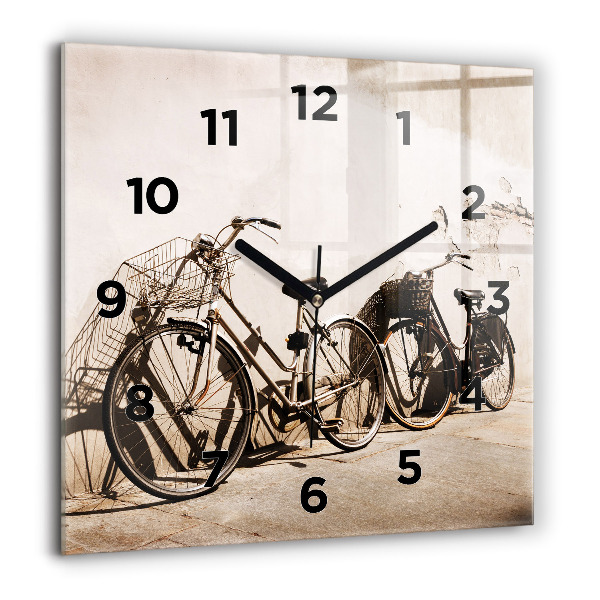 Reloj de pared cuadrado Bicicleta italiana