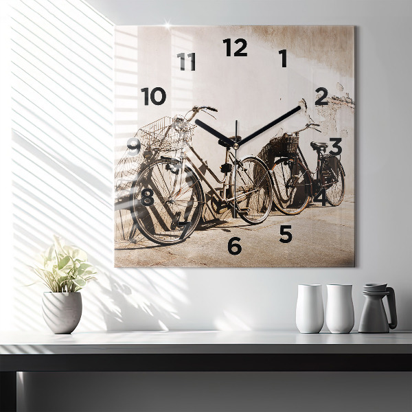 Reloj de pared cuadrado Bicicleta italiana