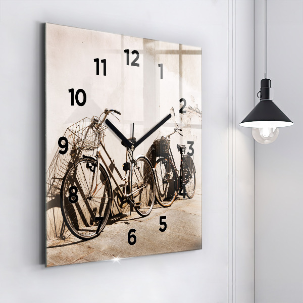 Reloj de pared cuadrado Bicicleta italiana