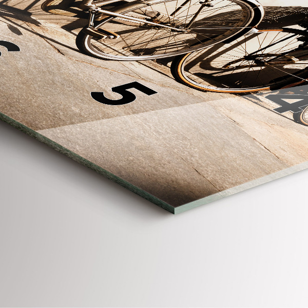 Reloj de pared cuadrado Bicicleta italiana