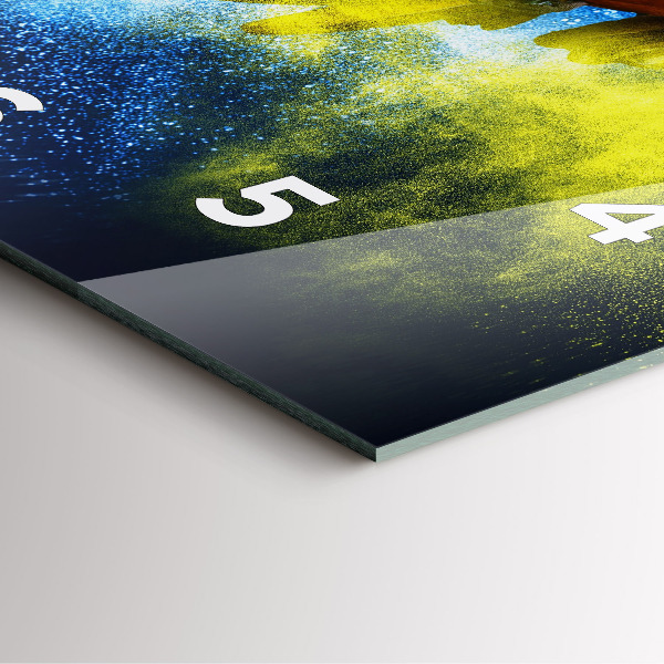 Reloj cuadrado Loro de colores