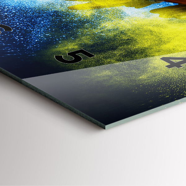 Reloj cuadrado Loro de colores