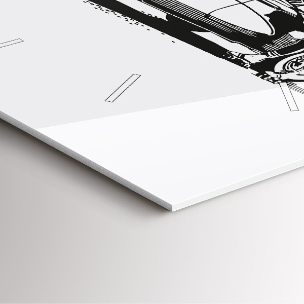 Reloj de pared cuadrado Ilustración retro