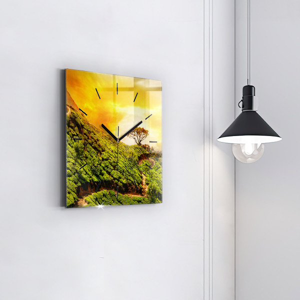 Reloj cuadrado Colina del té