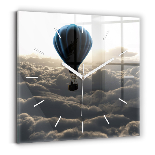 Reloj cuadrado Globo en el cielo