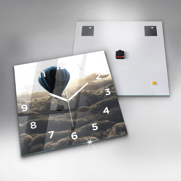 Reloj cuadrado Globo en el cielo