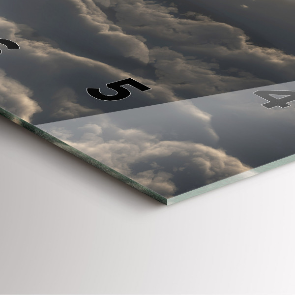 Reloj cuadrado Globo en el cielo