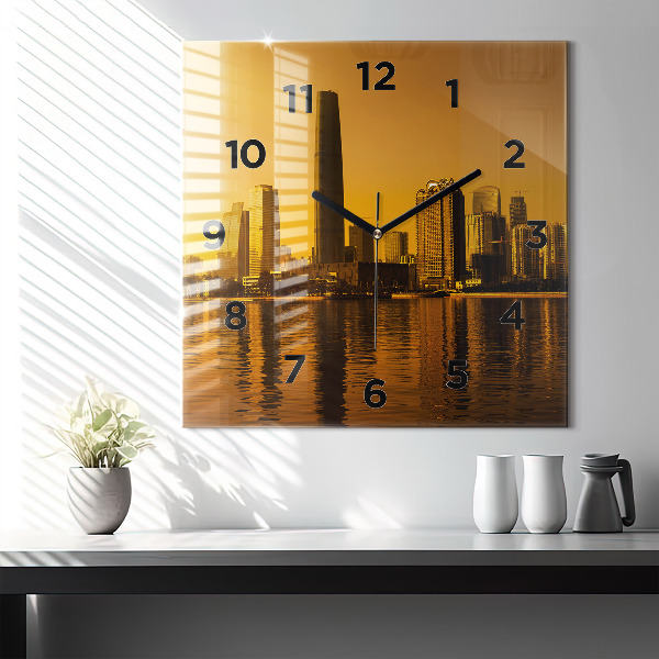 Reloj de pared cuadrado Río Zhujiang