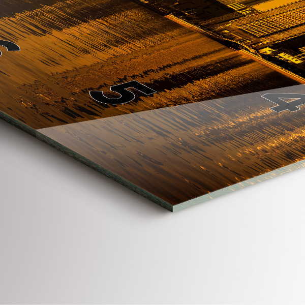 Reloj de pared cuadrado Río Zhujiang