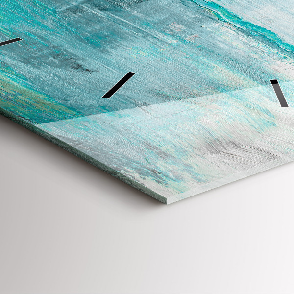 Reloj de pared cuadrado Óleo textura abstracta