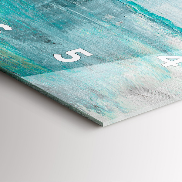 Reloj de pared cuadrado Óleo textura abstracta