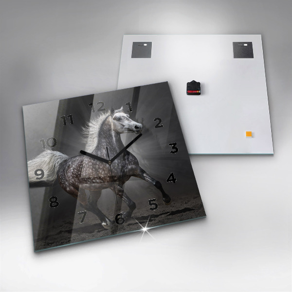Reloj cuadrado Caballo al galope