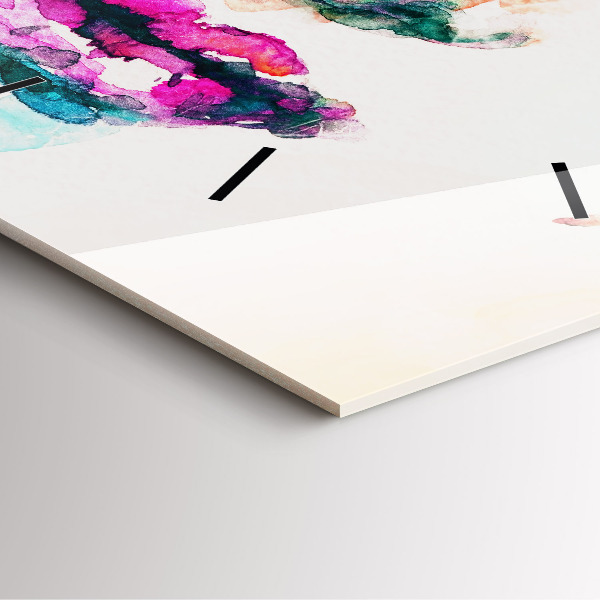 Reloj cuadrado Rostro abstracto de mujer