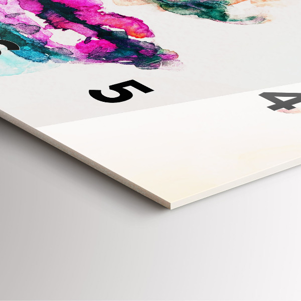 Reloj cuadrado Rostro abstracto de mujer