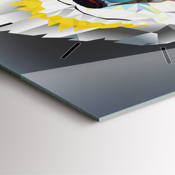 Reloj cuadrado Cabeza de lobo