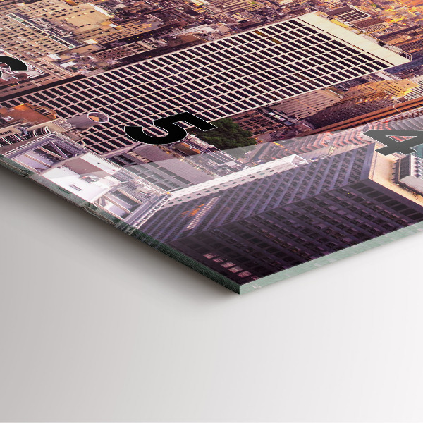 Reloj cuadrado Atardecer Nueva York