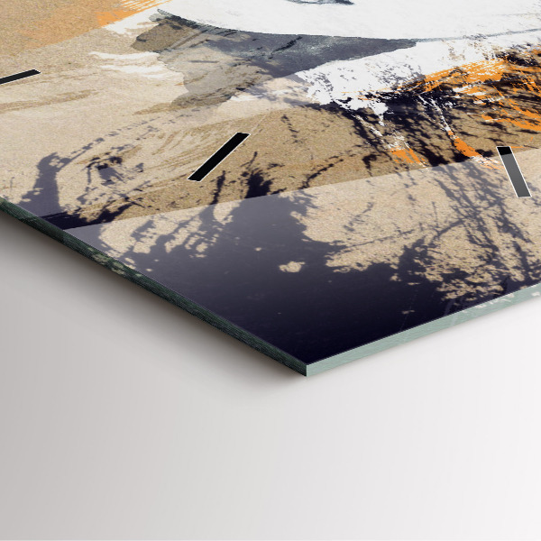 Reloj de pared cuadrado Retrato de mujer abstracto