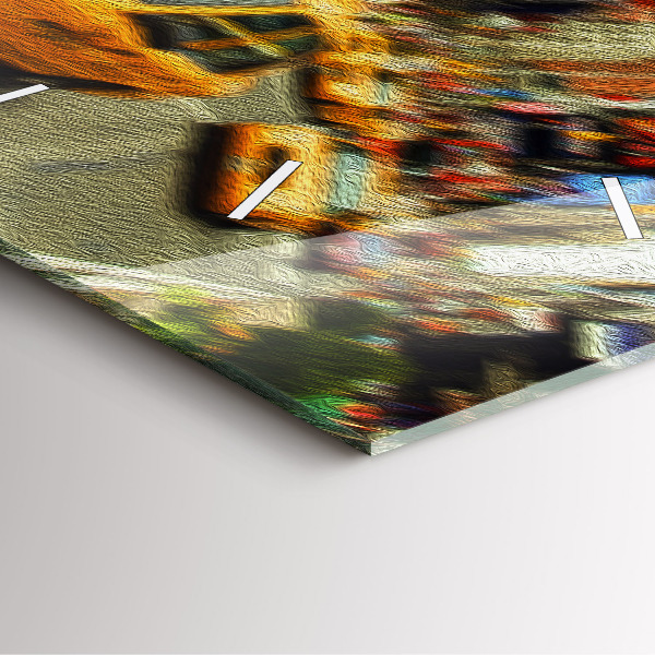 Reloj de pared cuadrado Taxis de Nueva York