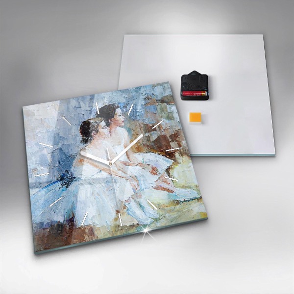 Reloj de pared cuadrado Jóvenes bailarinas