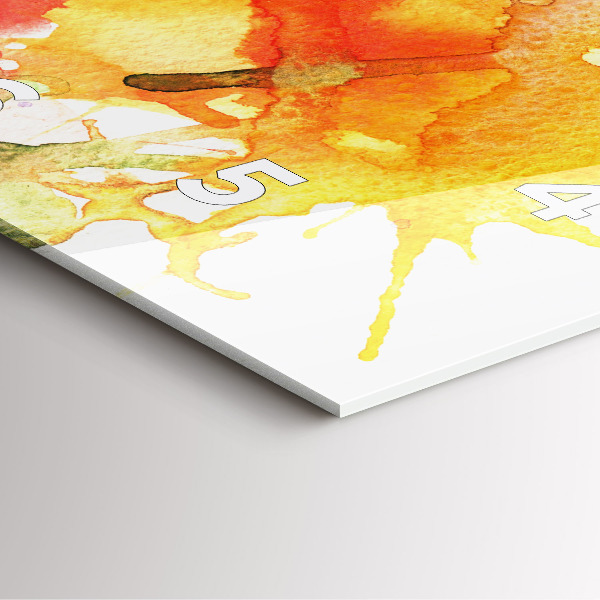 Reloj de pared cuadrado Retrato colorido de una mujer