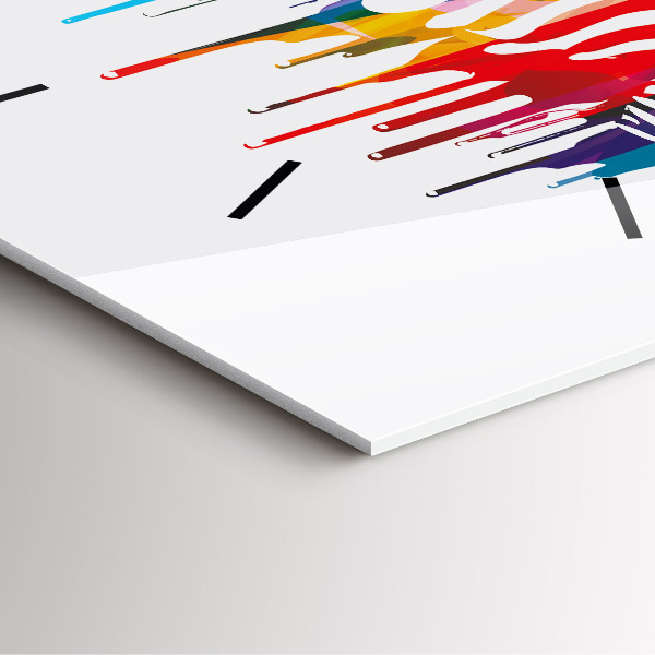 Reloj de pared cuadrado Cebra de colores