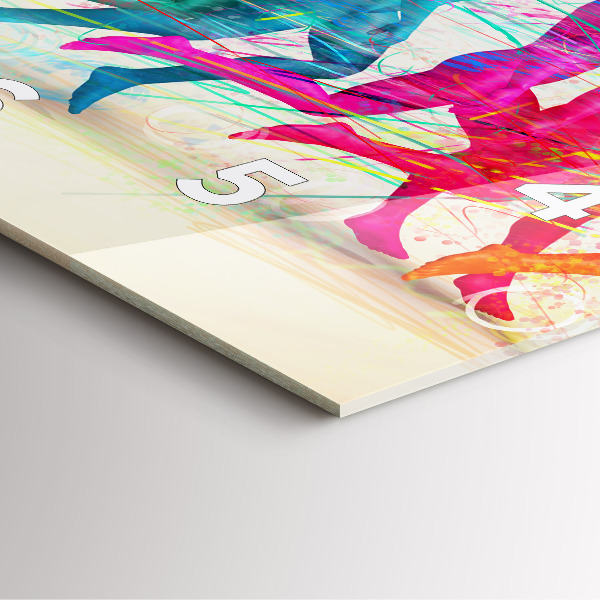 Reloj cuadrado Gente colorida