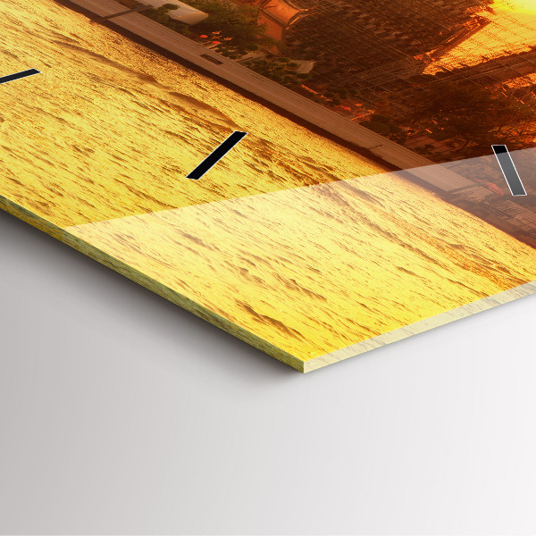 Reloj de pared cuadrado Wat arun Bangkok Tailandia