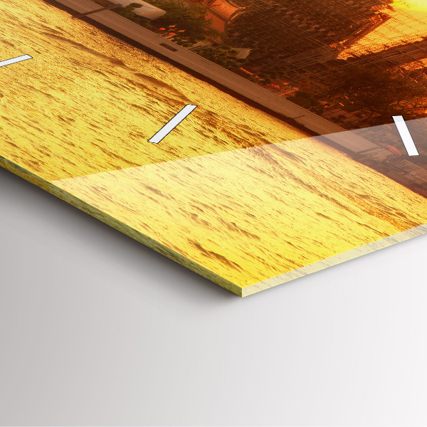 Reloj de pared cuadrado Wat arun Bangkok Tailandia