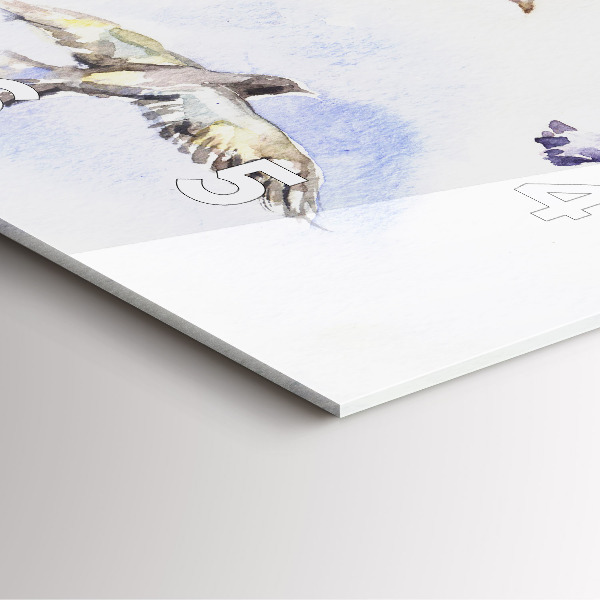 Reloj de pared cuadrado Pájaros volando