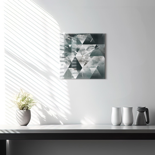 Reloj cuadrado Olas marinas abstracto