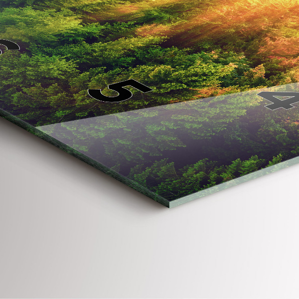 Reloj cuadrado Puesta de sol sobre las colinas