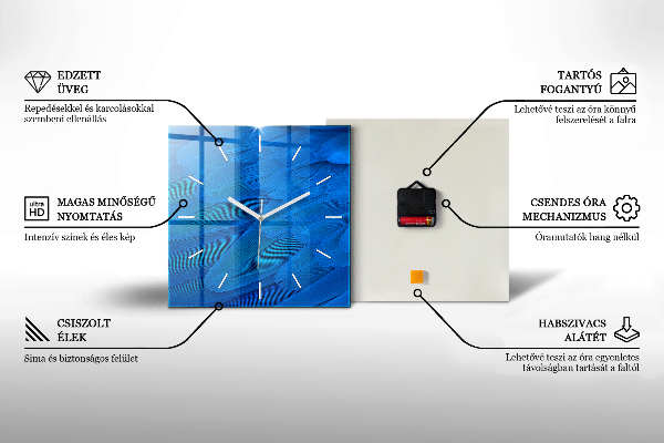 Reloj de pared cuadrado Coches antiguos