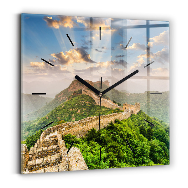 Reloj de pared cuadrado Gran Muralla China