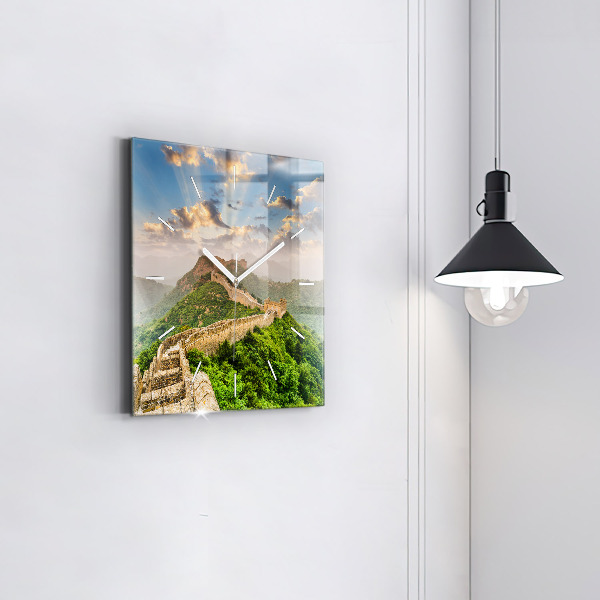 Reloj de pared cuadrado Gran Muralla China