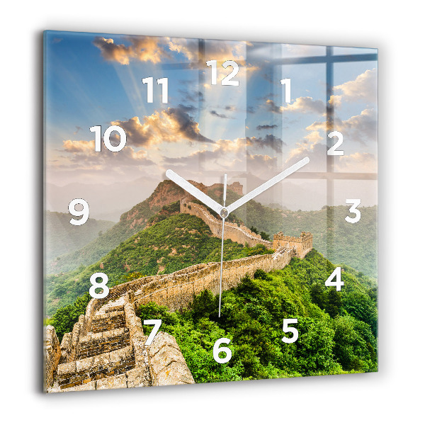 Reloj de pared cuadrado Gran Muralla China