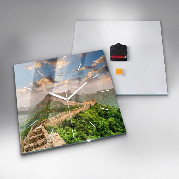 Reloj de pared cuadrado Gran Muralla China