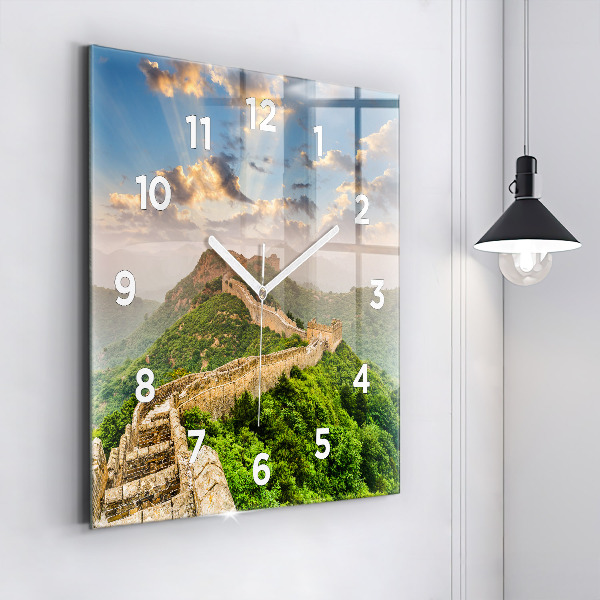 Reloj de pared cuadrado Gran Muralla China