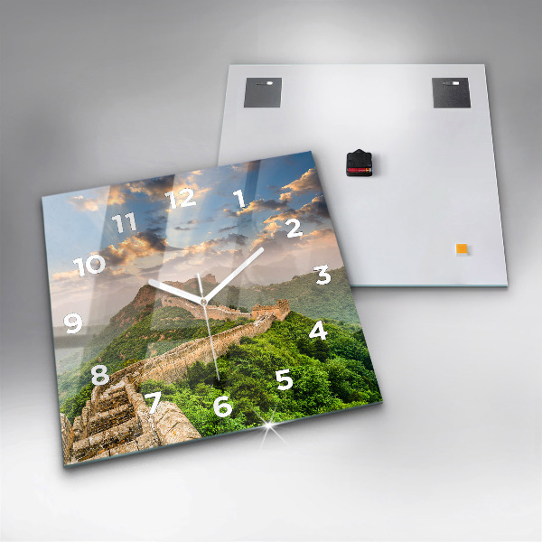 Reloj de pared cuadrado Gran Muralla China