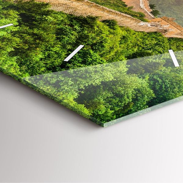 Reloj de pared cuadrado Gran Muralla China