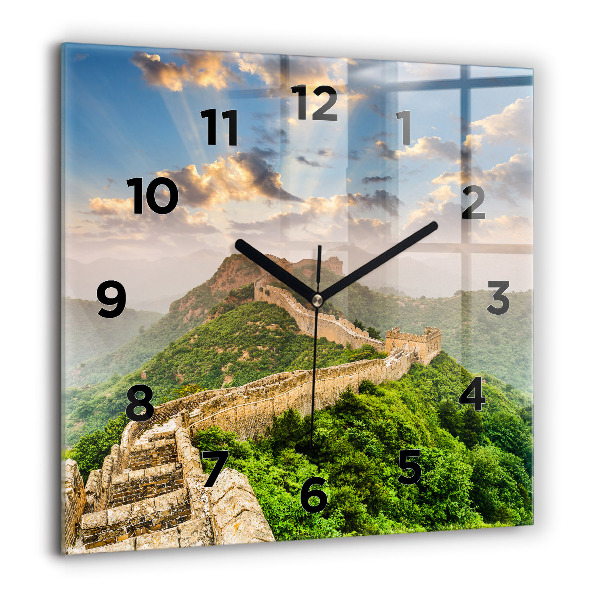 Reloj de pared cuadrado Gran Muralla China