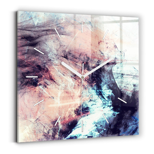 Reloj de pared cuadrado Imagen abstracta